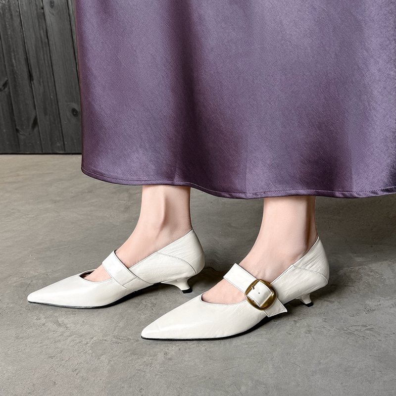 Women Shoes Mk - 2026 Neue Herbst Echtleder Damenschuhe Spitze