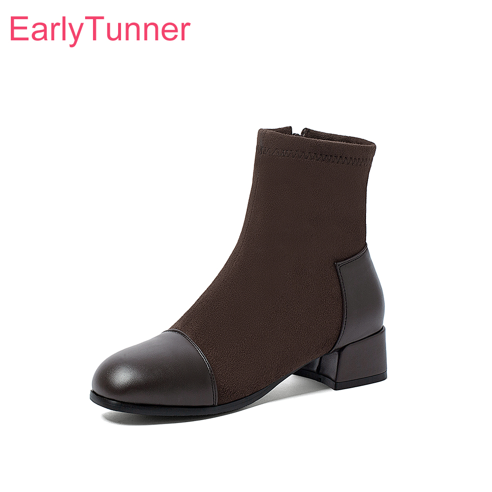 Women Shoes Size 7 - 2026 Herbst Komfortable Damen-Stiefeletten mit Mittelhohem