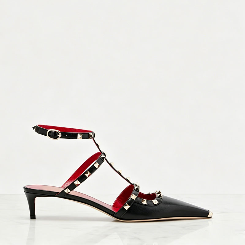 Women'S Shoes Quality - 2026 Damen Nieten-Sandalen mit niedrigem Absatz