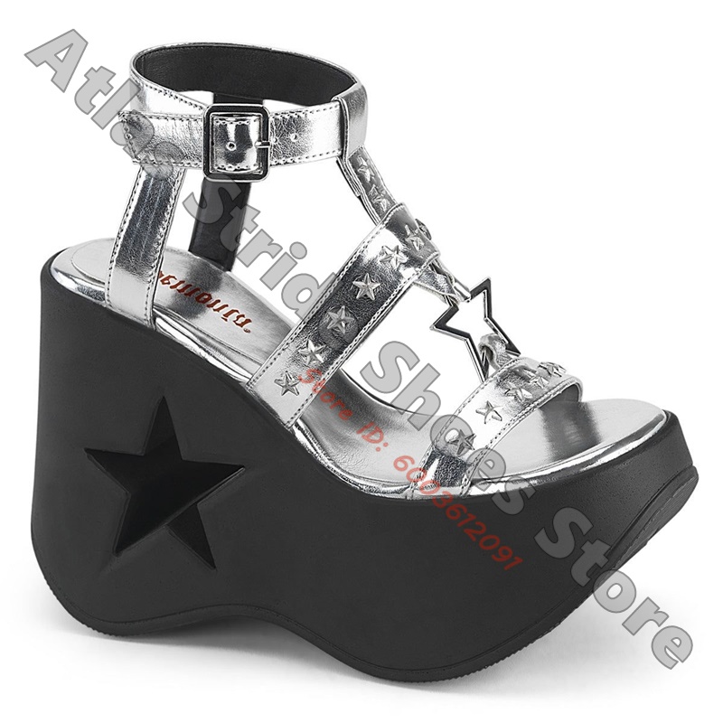 Star Cutout Plateau-Keilabsatz – Women'S Shoes Vegan Bewertung und Preis