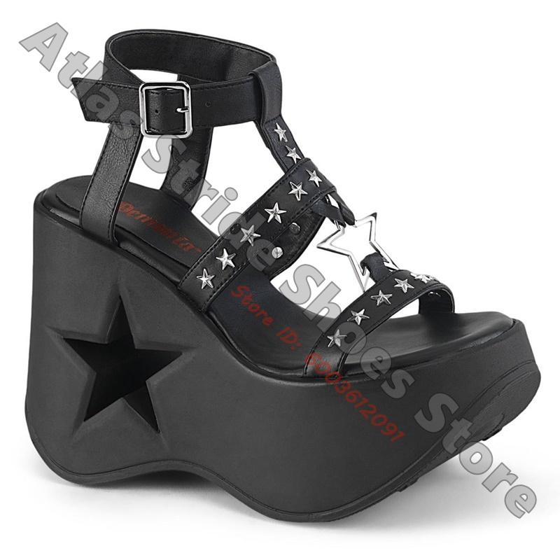 Star Cutout Plateau-Keilabsatz – Women'S Shoes Vegan Bewertung und Preis