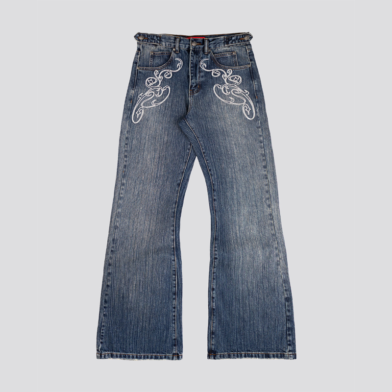 Y2k Blaue Bootcut-Jeans mit Vi – Women Shoes Jeans Bewertung und Preis