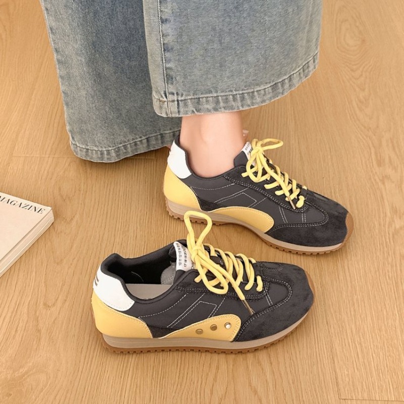Retro Color-Block-Sneaker für  – Women Shoes For Walking Bewertung und Preis