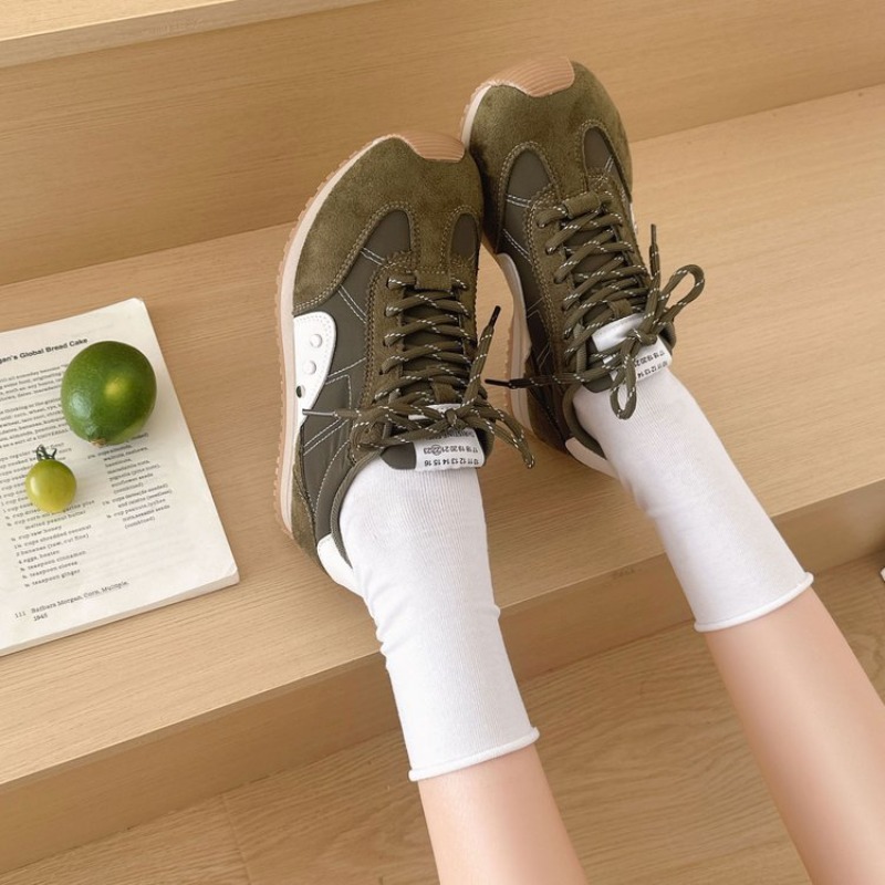 Retro Color-Block-Sneaker für  – Women Shoes For Walking Bewertung und Preis