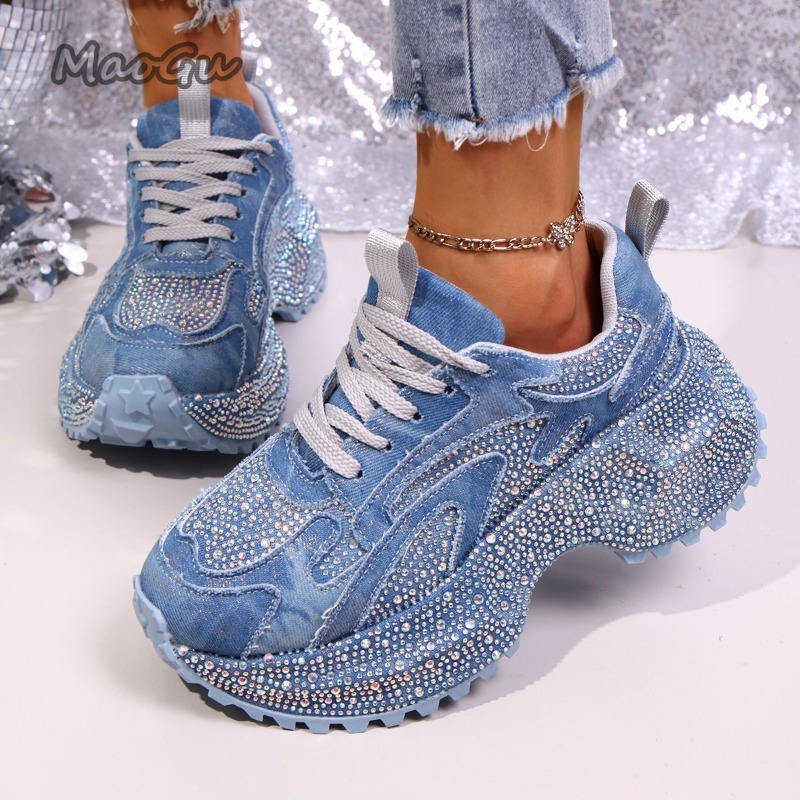 Mode Strass frauen Chunky Turn – Women'S Shoes Com Bewertung und Preis