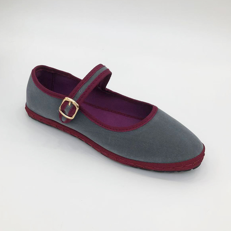 Graue Mary Jeans Flats Schuhe  – Women Shoes Jeans Bewertung und Preis