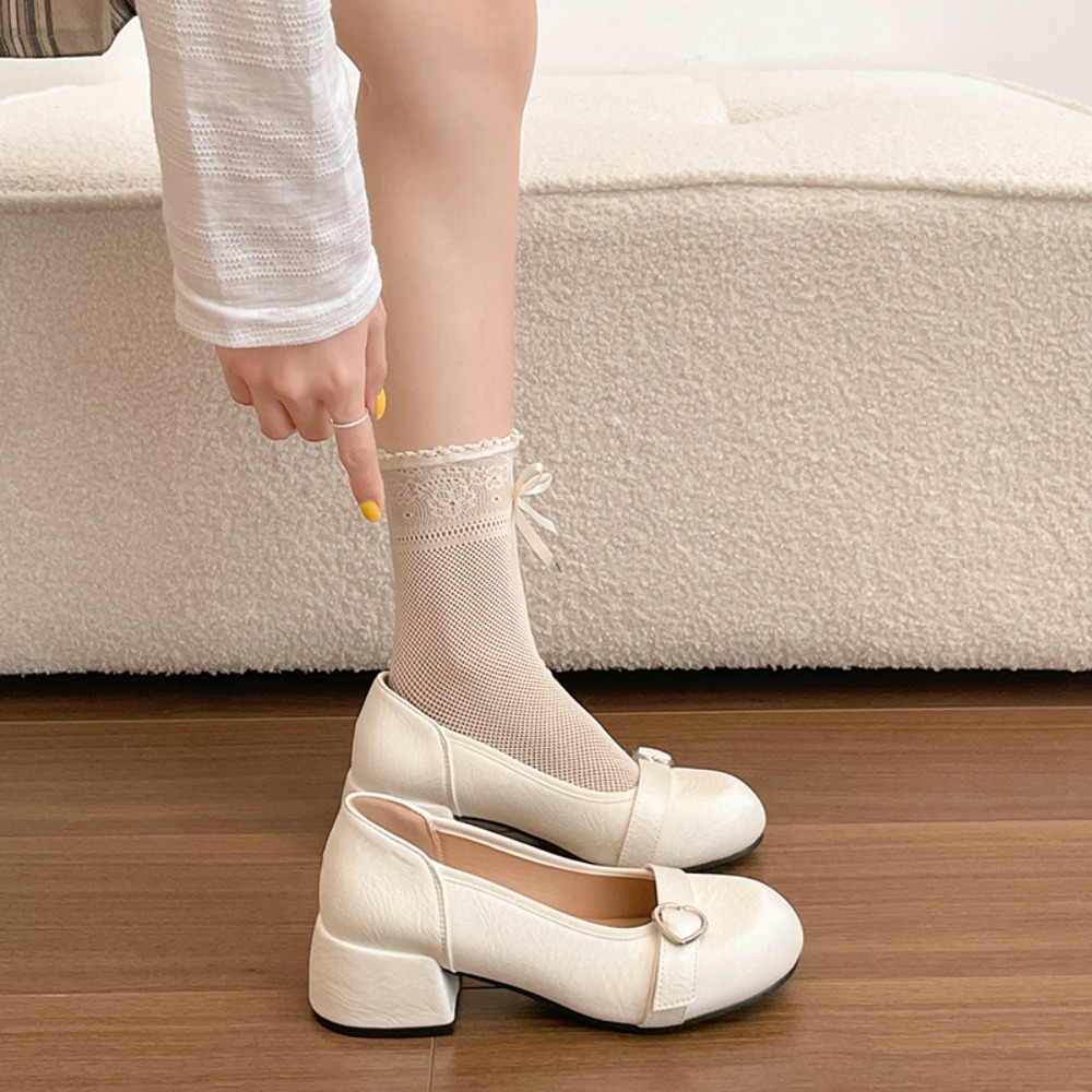 Französischer Stil Chunky Heel – Women Shoes Mk Bewertung und Preis